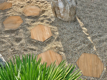 ESAGONO FORESTA CHIARO - Porcelain stoneware garden paths by PIETRA SINTERIZZATA - view 3